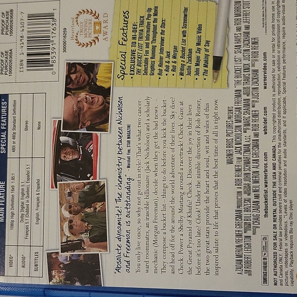 The Bucket List dvd - Picture 4 of 5